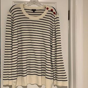 Talbots striped sweater
